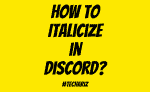 Italicize in Discord